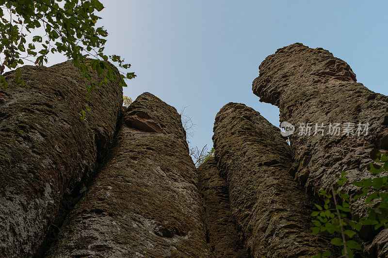 玄武岩管风琴在Szent György(圣乔治)山上